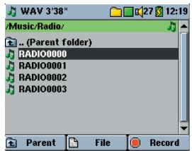 ARCHOS GMINI SP - Choose the Radio Recording to Edit. - 3