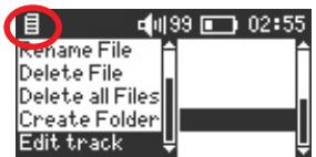 ARCHOS GMINI SP - Choose the Menu item, Edit Track. - 1