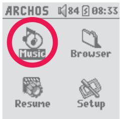 ARCHOS GMINI XS 100 - Playing Music - 1
