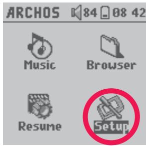ARCHOS GMINI XS 100 - Settings - 1