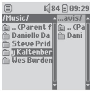 ARCHOS GMINI XS 100 - Contextual Menu while in the Double Browser - 1