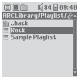 ARCHOS GMINI XS 100 - Loading a Playlist - 1