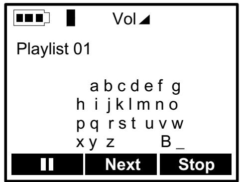 ARCHOS JUKEBOX FM RECODER - Nommer une liste de lecture : - 1