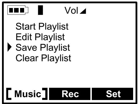 ARCHOS JUKEBOX FM RECODER - Sauvegarder une liste de lecture : - 2