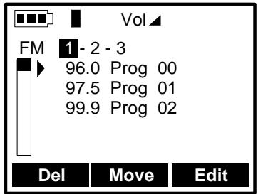 ARCHOS JUKEBOX FM RECORDER - Radio Station Preset Memories List: - 1