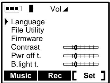 ARCHOS JUKEBOX FM RECORDER - General Settings - 1