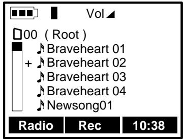 ARCHOS JUKEBOX FM RECORDER - Adding a track to the Playlist: - 1