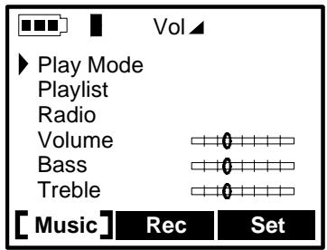 ARCHOS JUKEBOX FM RECORDER - Music Settings - 1