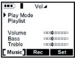 ARCHOS JUKEBOX RECORDER V2 - Music Settings - 1