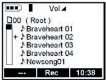 ARCHOS JUKEBOX RECORDER V2 - Adding a track to the Playlist: - 1