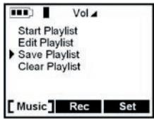 ARCHOS JUKEBOX RECORDER V2 - Saving a Playlist: - 2