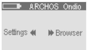 ARCHOS ONDIO SP - How to Adjust the Settings - 1