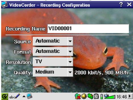 ARCHOS PMA 400 - Setting other Recording Parameters - 1