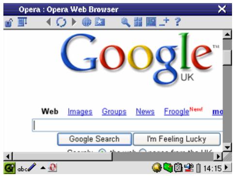 ARCHOS PMA 400 - OperaTM Browser - 1