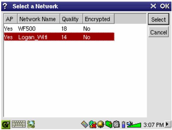 ARCHOS PMA 400 - Choose the Access Point - 1
