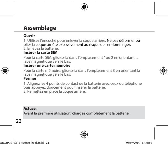 ARCHOS 40 CESIUM - Description du téléphone - 5