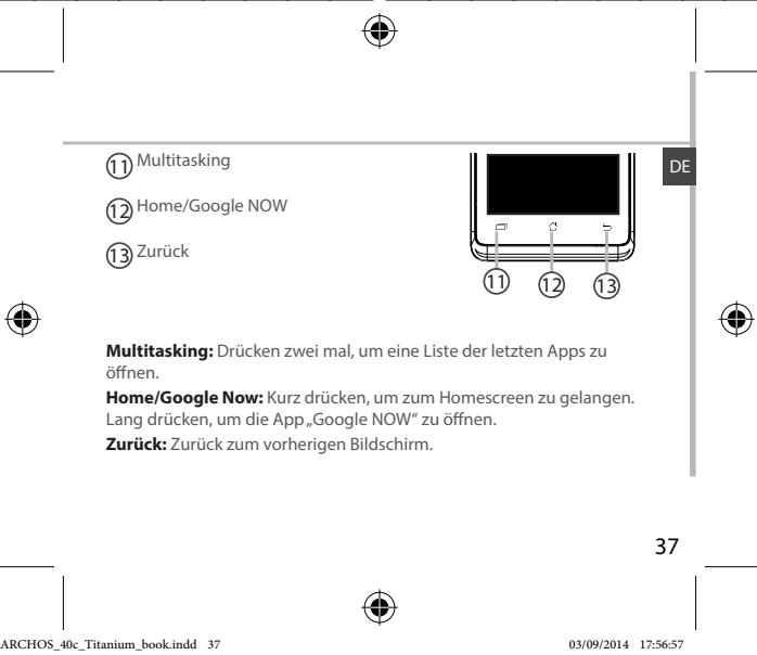 ARCHOS 40 CESIUM - Beschreibung des Geräts - 3