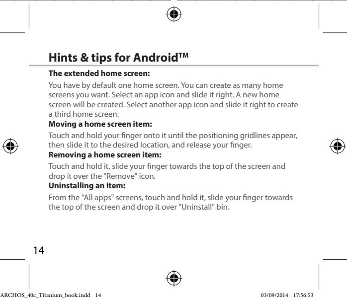 ARCHOS 40 CESIUM - Saving your contacts - 2