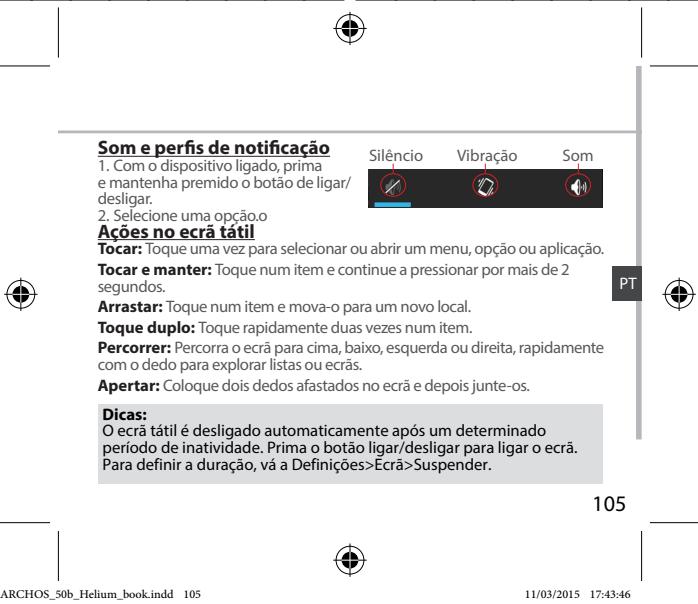 ARCHOS 50B HELIUM - Dicas: - 8