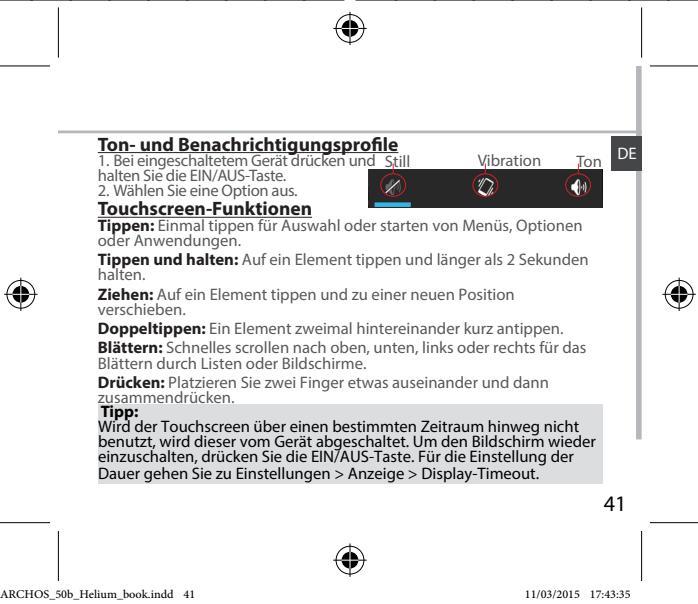 ARCHOS 50B HELIUM - Ausschalten - 2