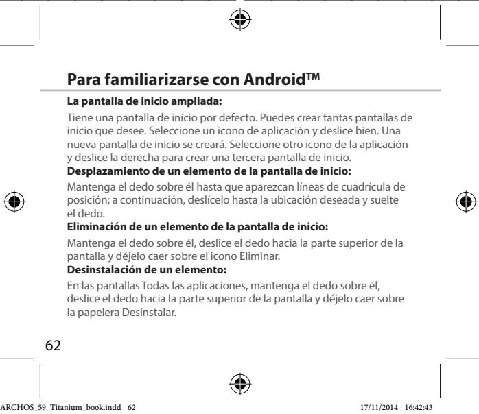 ARCHOS 59 XENON - Información sobre sincronización - 4