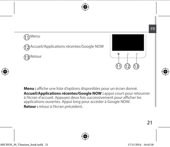 ARCHOS 59 XENON - Description du téléphone - 3