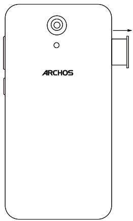 ARCHOS 50 POWER - Вставка SIM-карт &amp; Вставка карты памяти - 1