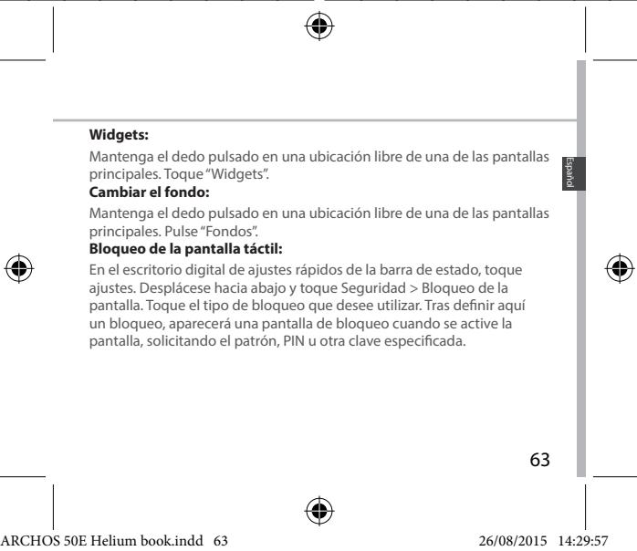 ARCHOS 50E HELIUM - Creación de carpetas de aplicaciones: - 2