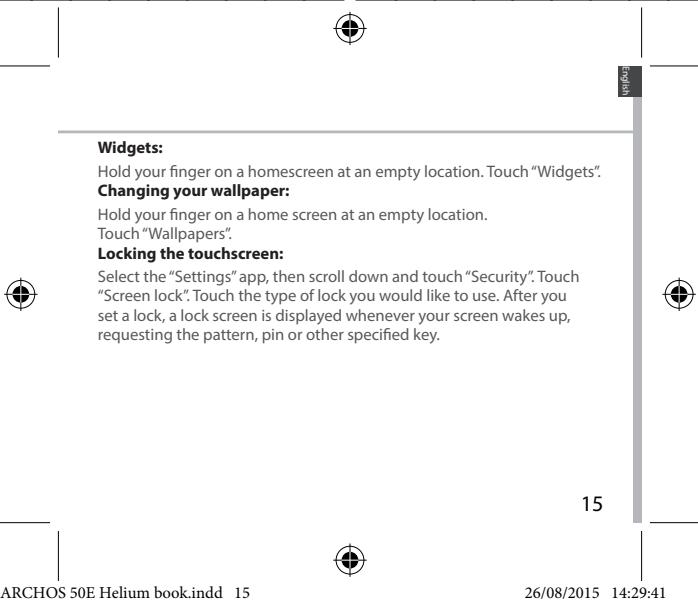 ARCHOS 50E HELIUM - Synchronizing info - 7