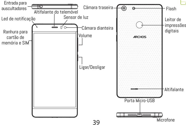 ARCHOS 55 DIAMOND SELFIE,  55 DIAMOND SELFIE LITE - Descrição da seu disposítivo - 2