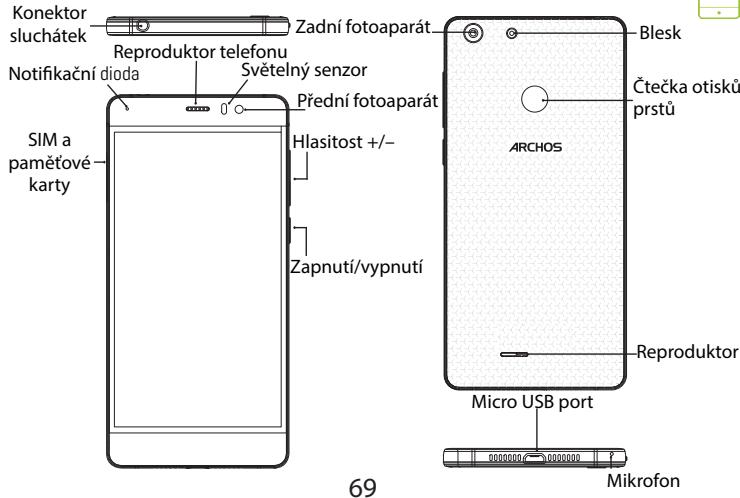 ARCHOS 55 DIAMOND SELFIE,  55 DIAMOND SELFIE LITE - Popis zařenze - 2