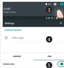 ARCHOS DIAMOND PLUS - Activación y desactivación de los datos móvil - 1
