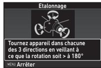 PENTAX K-1 - Faites pivoter l'appareil en suivant l'instruction qui s'affiche à l'écran. - 1