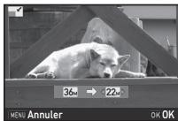 PENTAX K-1 - Changement du nombre de pixels enregistrés (Redimensionner) - 1