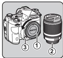 PENTAX K-1 - Montage d'un objectif - 1