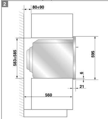 SMEG SE360C-7 - Positioning the oven - 2