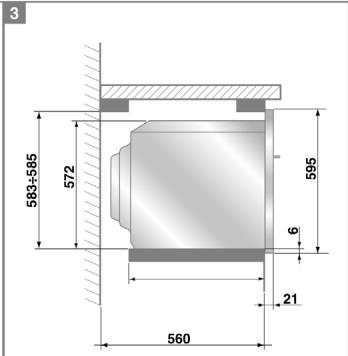 SMEG SE360C-7 - Positioning the oven - 3