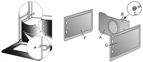 SMEG SE360C-7 - Removing the self-cleaning liners - 1
