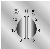 SMEG SE398DUO - HOB CONTROL KNOB WITH DUAL ZONES - 1