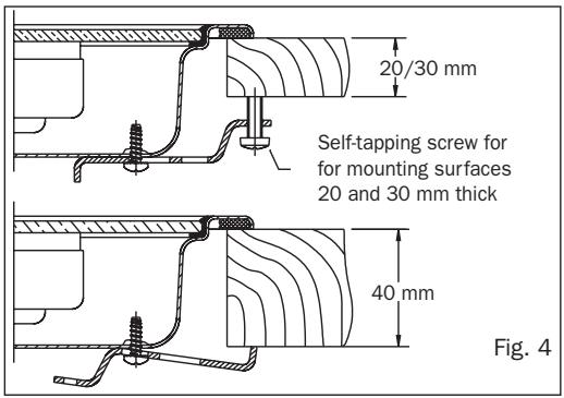 SMEG SE640CXM - Anchoring of the hob (see fig. 4) - 2