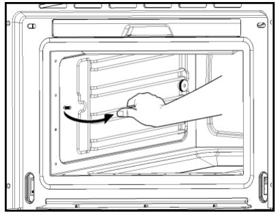SMEG SC745VPO - Afmontering af hyldestyrene - 2