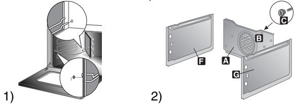 SMEG AP378MFX - Assembling the self-cleaning liners - 1