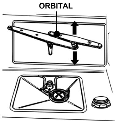 SMEG PLA653X - CLEANING THE ORBITAL VERSION SPRAY ARM - 1