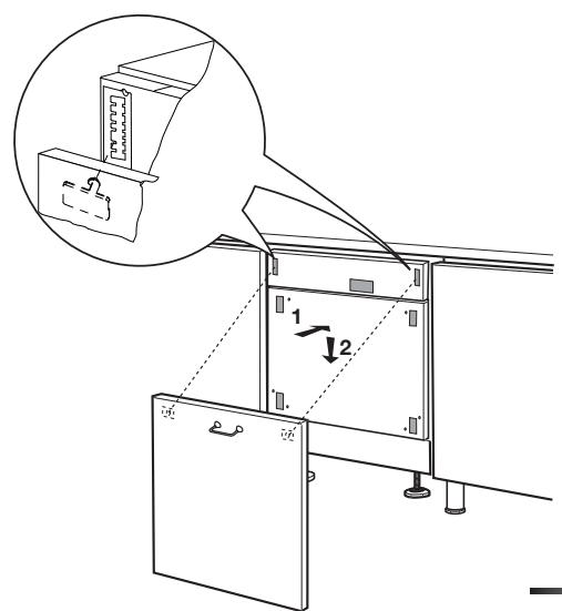 SMEG STA8614XU - Procedure for mounting the door panel (models sta_4645/sta_8743) - 5