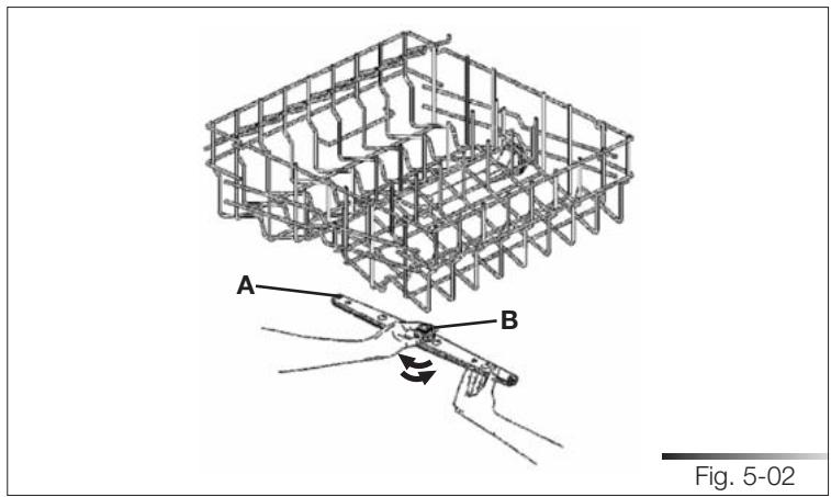 SMEG STA8614XU - Removing the spray arms - 1