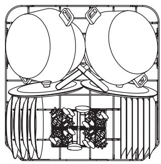 SMEG STA8614XU - Loading the lower rack (see fig. 4-10) - 2