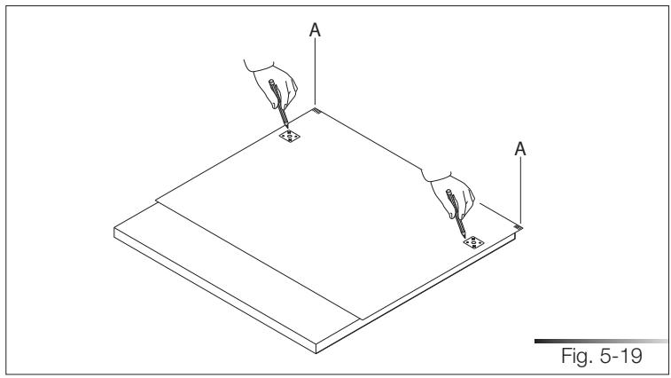 SMEG STA8743U - Procedure for mounting the door panel (models sta\_4645/sta\_8743) - 1