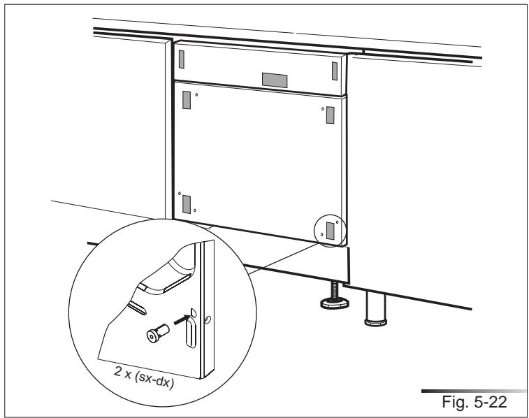 SMEG STA8743U - Procedure for mounting the door panel (models sta\_4645/sta\_8743) - 4