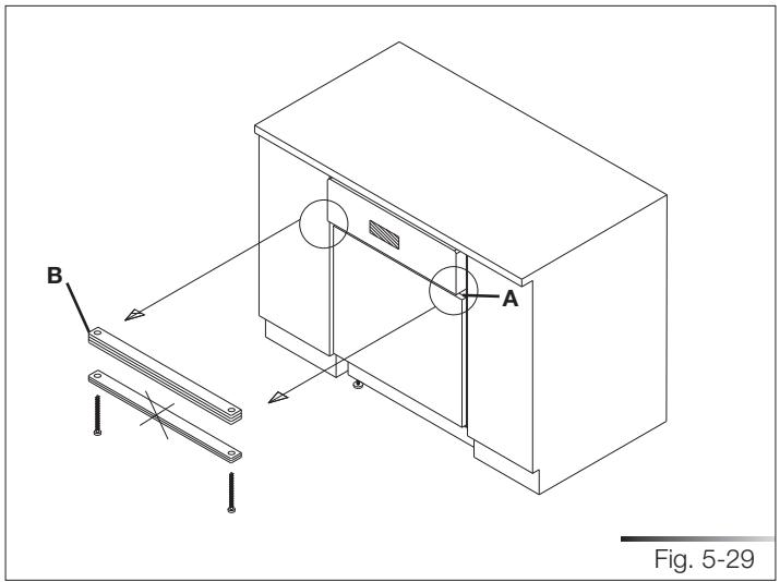 SMEG STA8743U - Procedure for mounting the door panel (models pla\_8743) - 3
