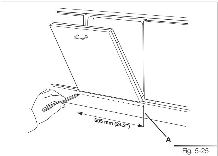 SMEG STA8743U - Procedure for mounting the door panel (models sta\_4645/sta\_8743) - 7